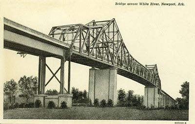 Bridge across White River in Newport, Arkansas